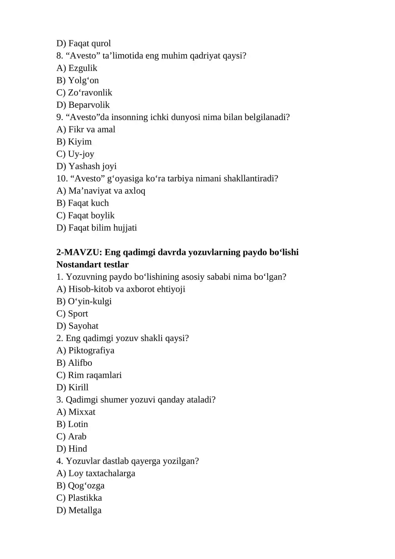 "Avesto"da ta'lim-tarbiyaga oid fikrlar 2