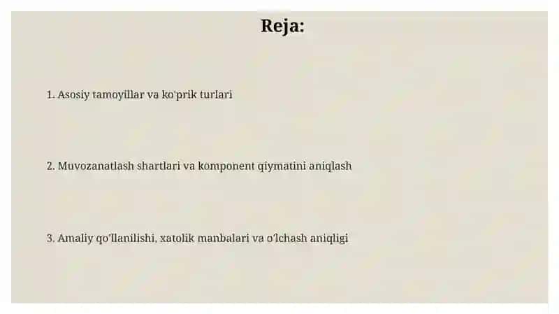 O'zgaruvchan to'k ko'priklari 2
