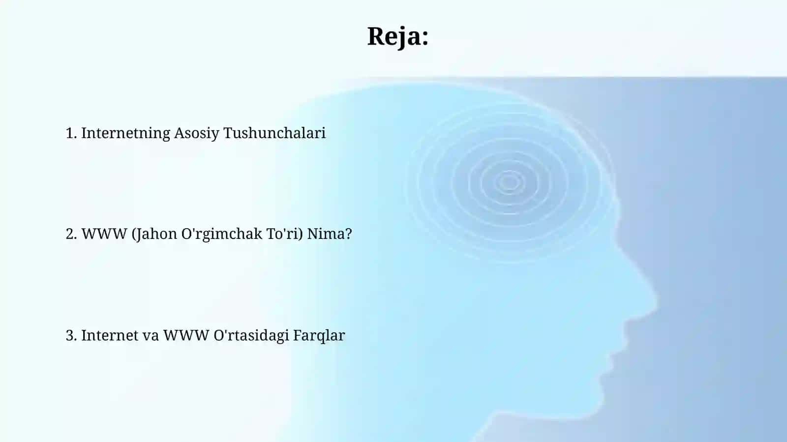Internet va WWW (World Wife Web) tushunchalari 2