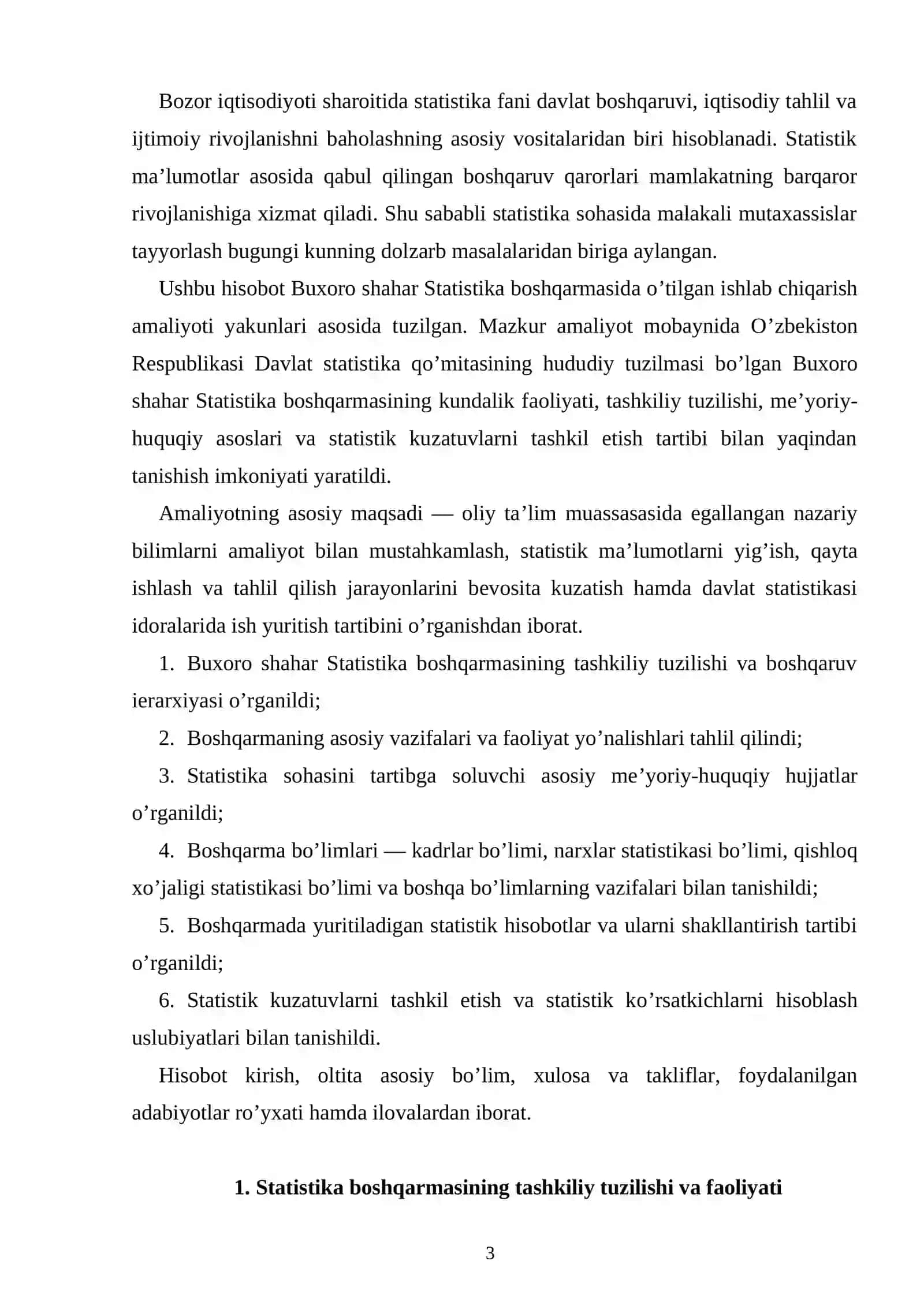 Statistika amaliyot hisobot   buxoro           amaliyot hisobot  buxoro 2