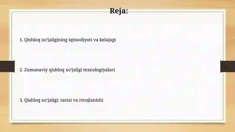 Qishloq qo’jaligi 2
