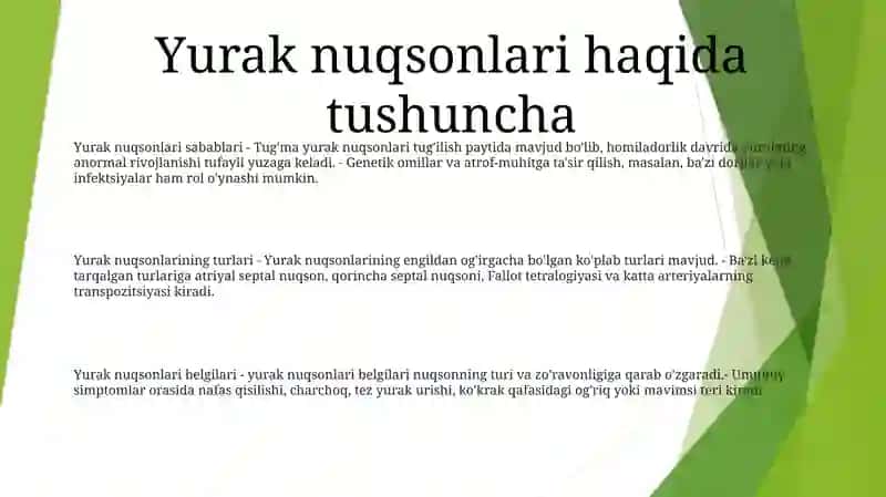 Yurak Nuqsonlari 2