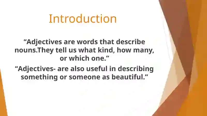 Adjektives-Words That Describe Nouns 2