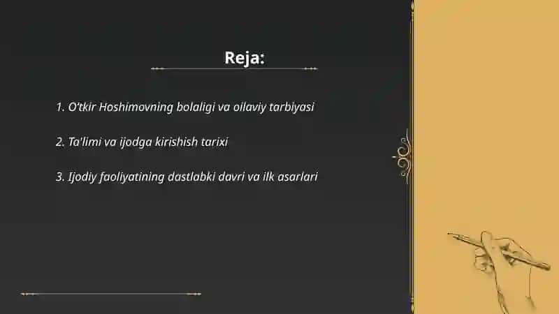 O‘tkir Hoshimovning hayoti va ijodi 2