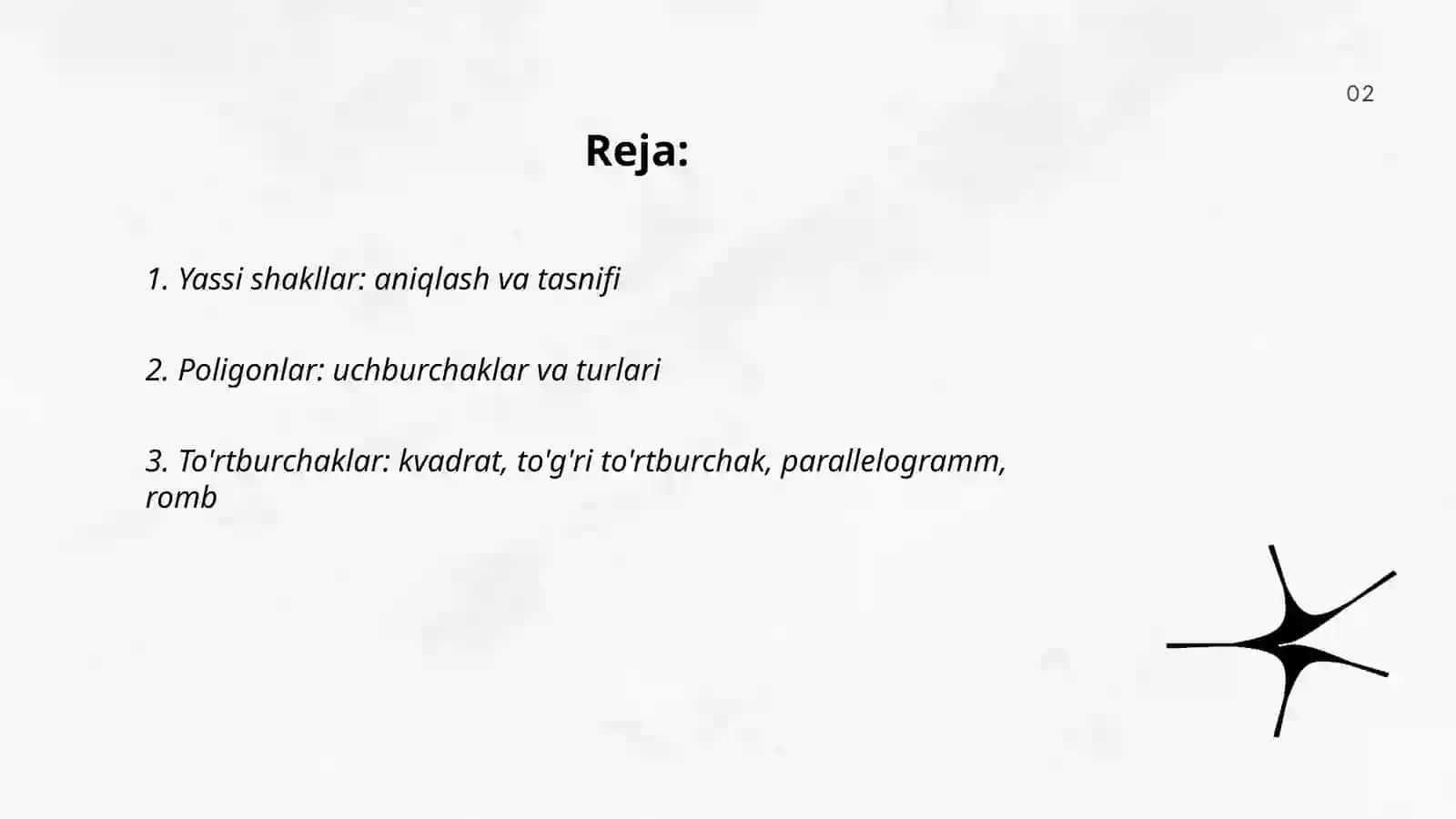 Yassi va hajmli shakllar 2