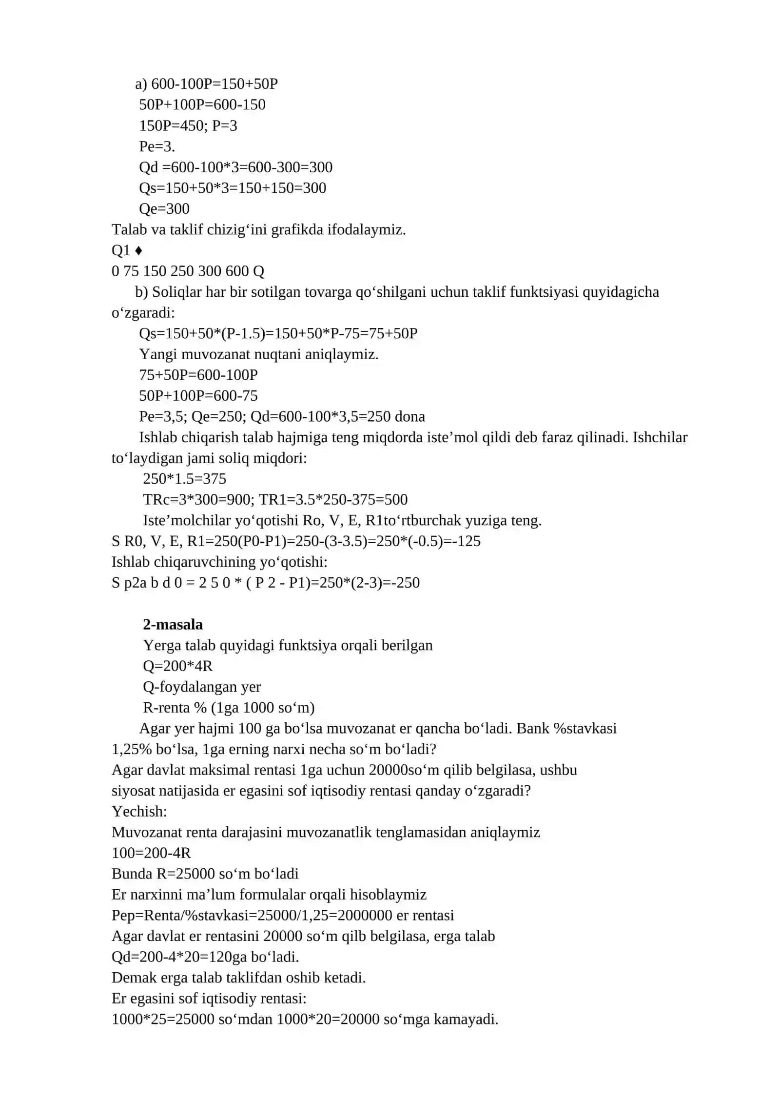 BOZOR MUVOZANATINI TA'MINLASH MODELLARI 2