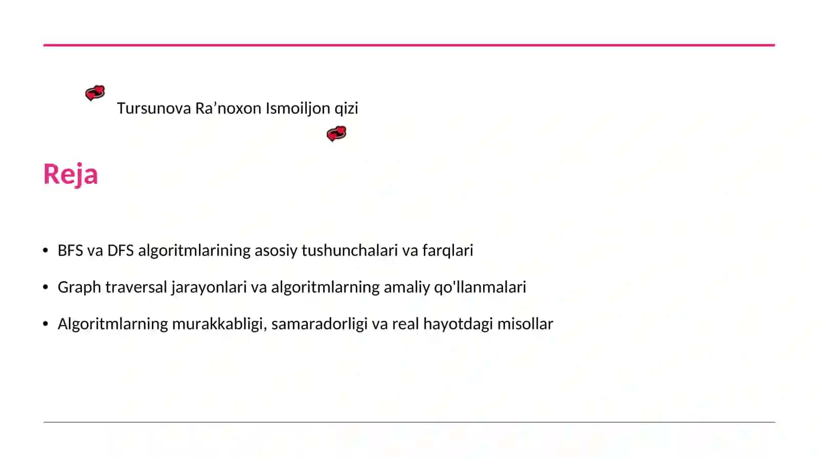 BFS va DFS algoritmlari 2