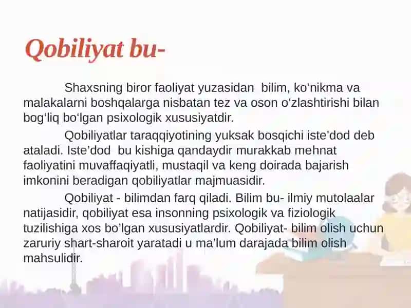 O’qituvchi-pedagogik qobiliyatining asosiy xususiyatlari 2