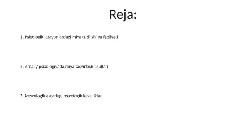 Amaliy psixologiyadan "Miyya" mavzusi 2