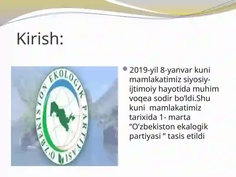 O’zbekistonekalogikpartiyasi 2