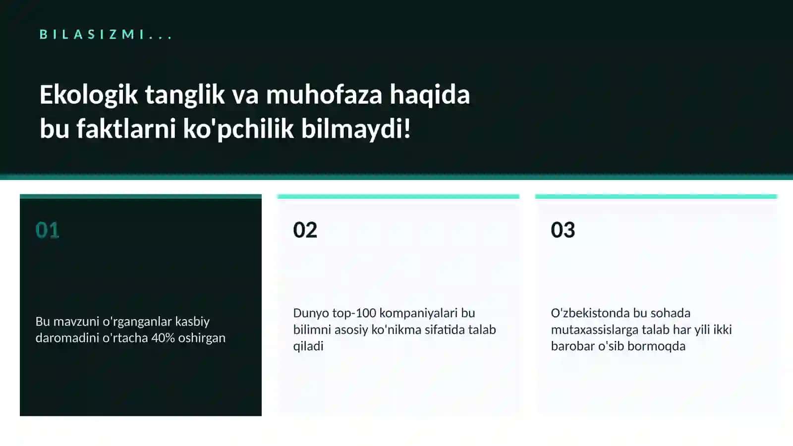 Ekologik tanglik va muhofaza 2
