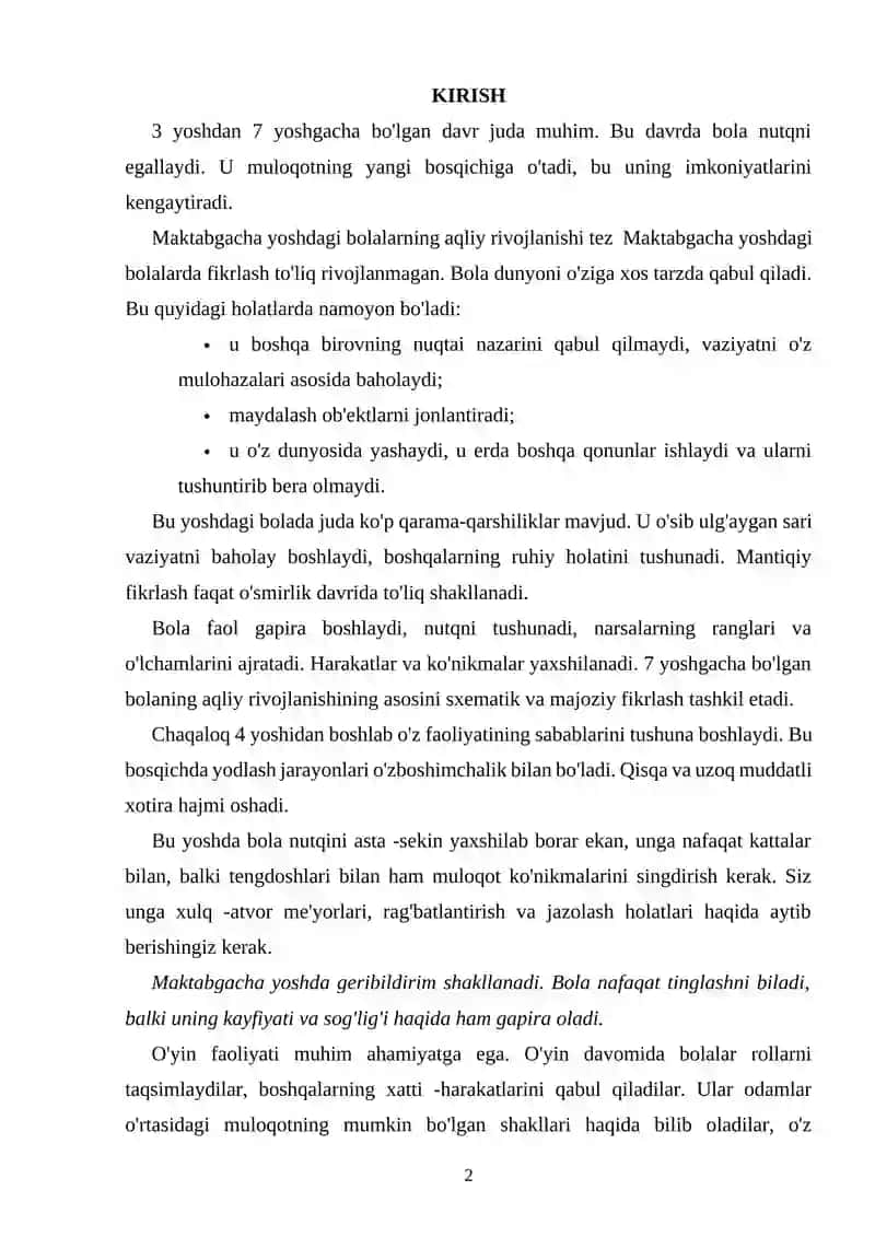 MAKTABGACHA TALIMDA BOLALARNING YOSH XUSUSIYATLARI 2