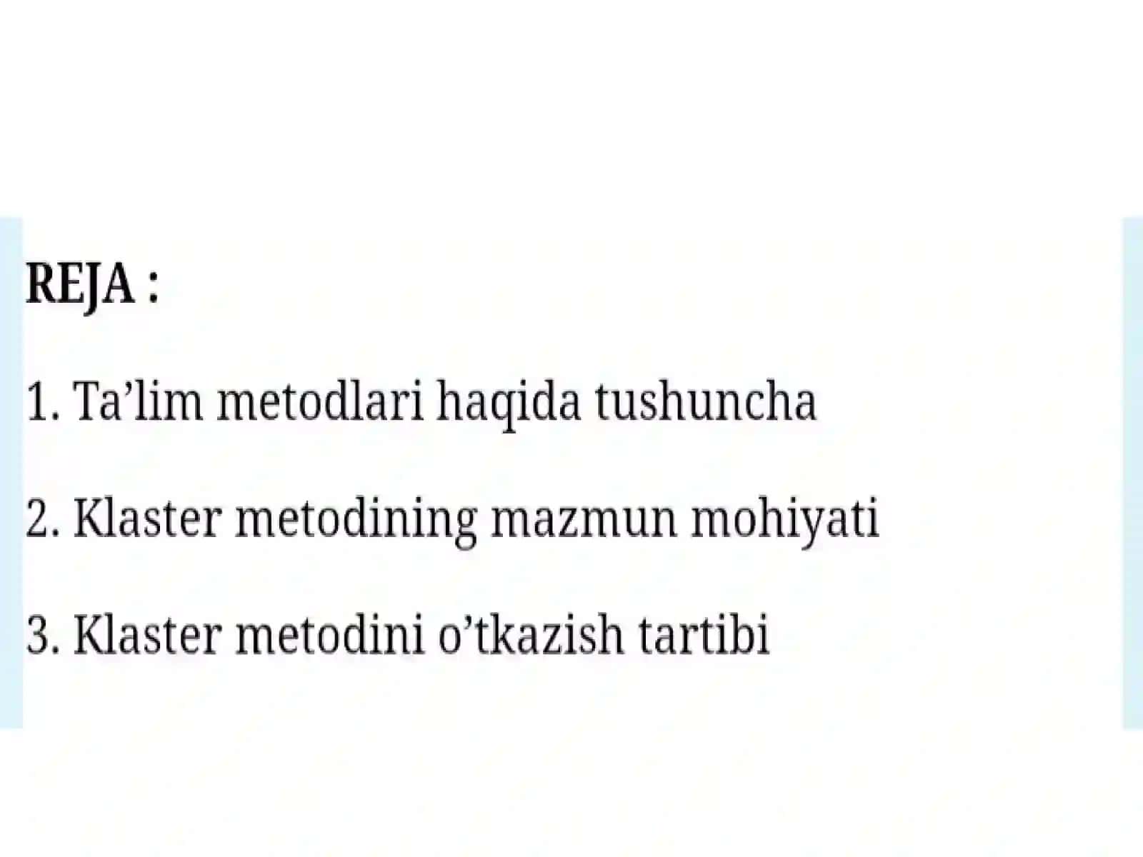O'zbek tilining sohada qo'llanilishi fanidan tayyorlagan mustaqil ishi 2