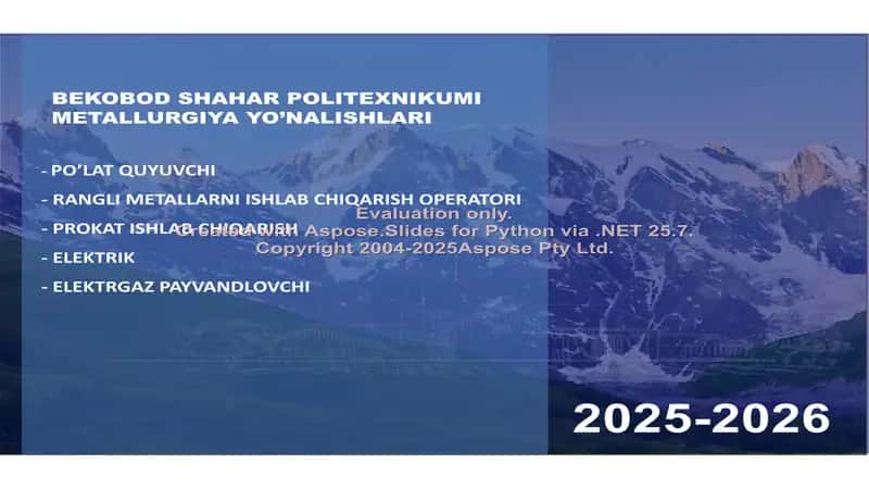 Dual Ta’lim Bekobod Shahar Politexnikumida 2