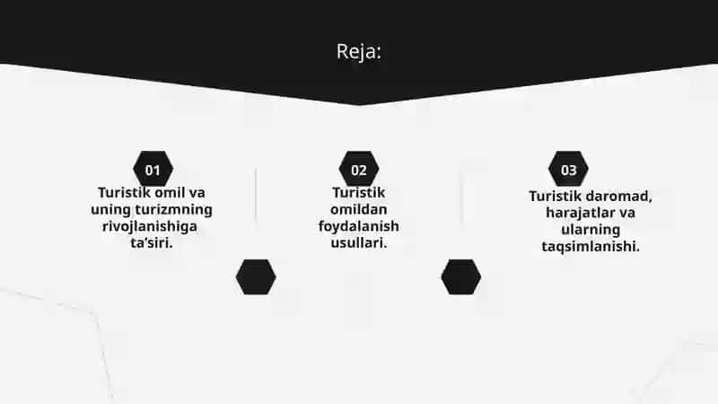 Turistik omil va uning turizmning rivojlanishiga ta’siri 2