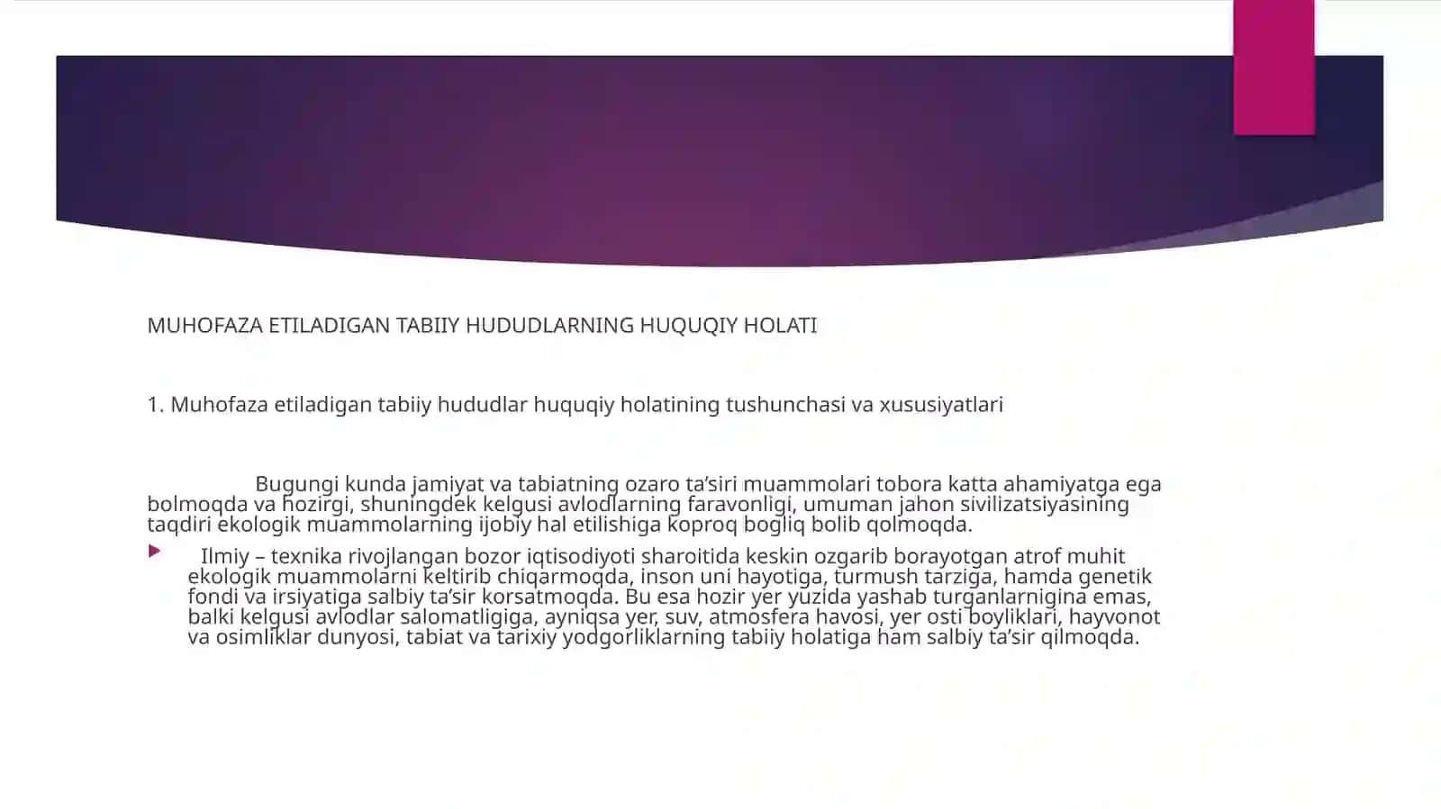 Ekologiya huquqi slayd 2