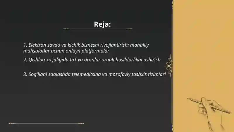 Milliy iqtisodiyotni turli sohalarida Internet texnologiyalaridan samarali foydalanish yo'llari 2