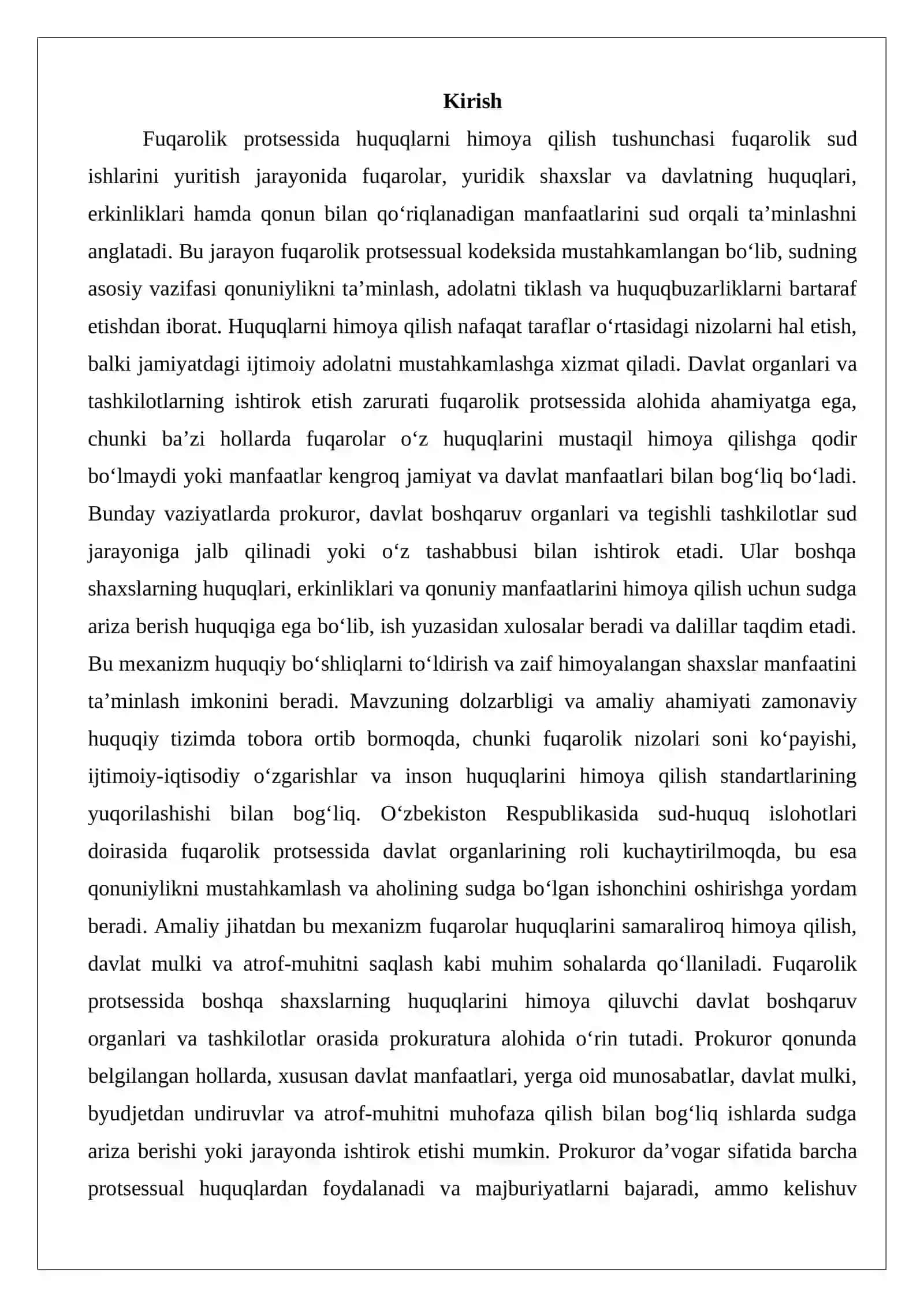 Fuqarolik protsessida huquqlarni himoya qilish 2