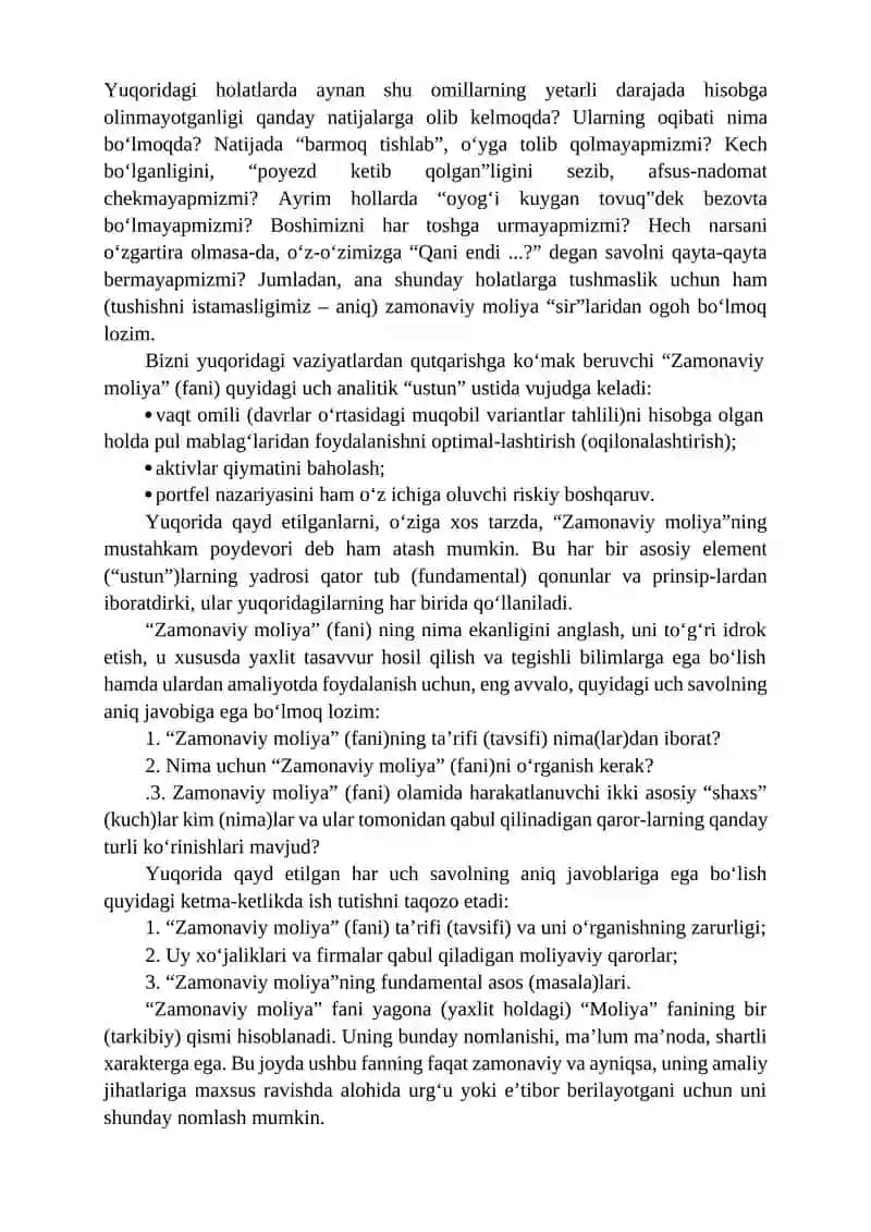 2-MODUL. MOLIYA: AMALIY JIHATLAR 2