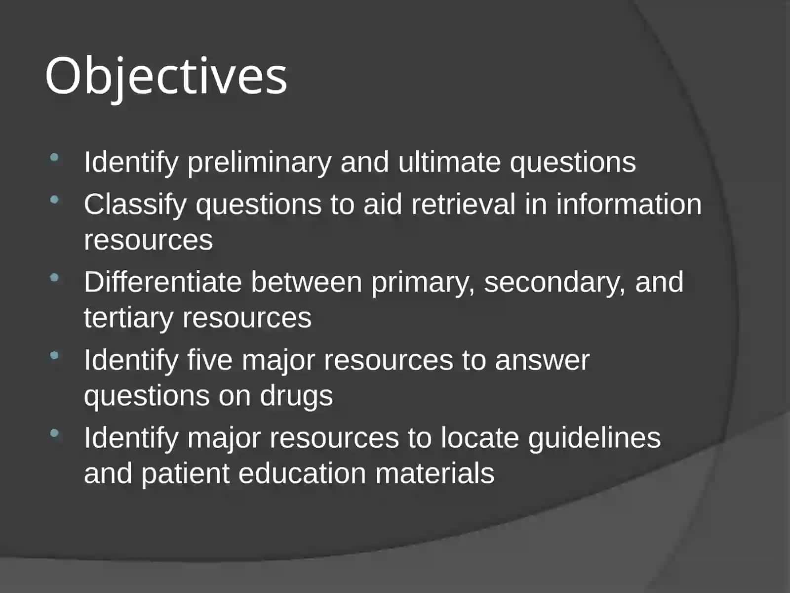 Drug Information Resources 2
