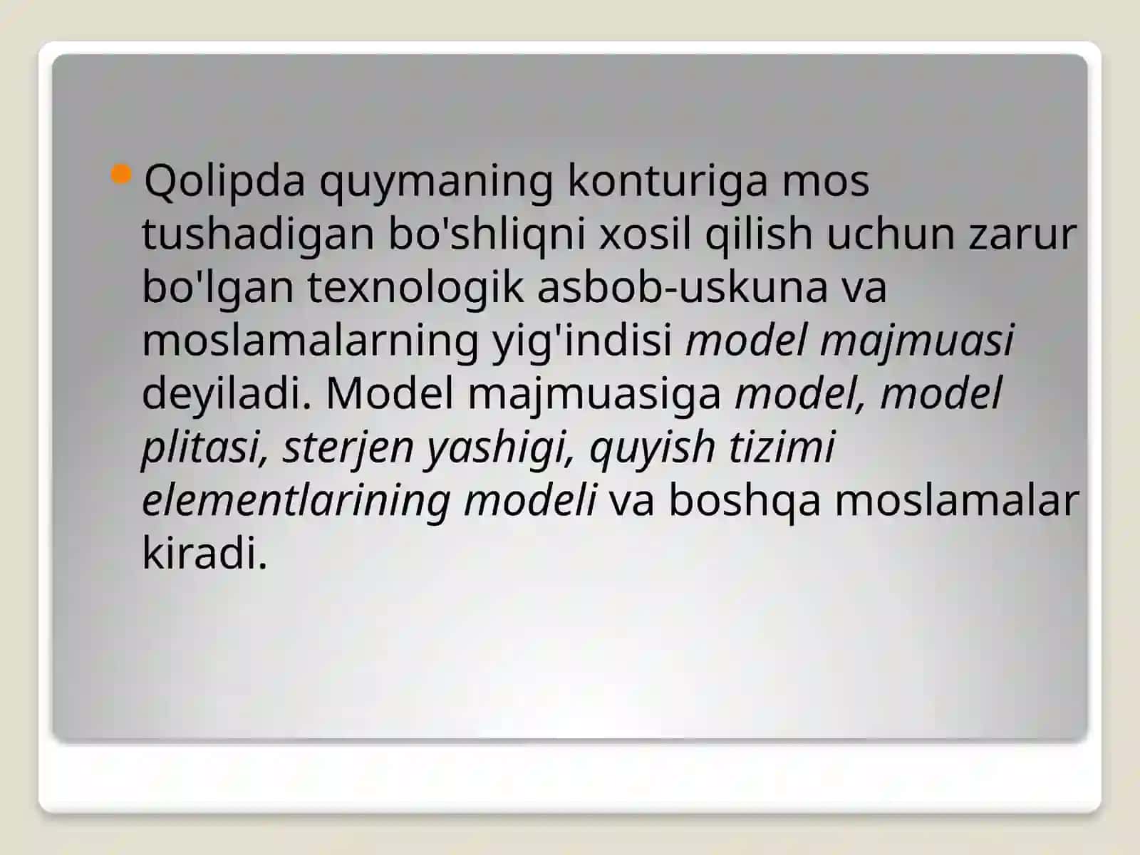 QUMLIQОLIPLARDA QUYMALARNI TAYYORLASH 2