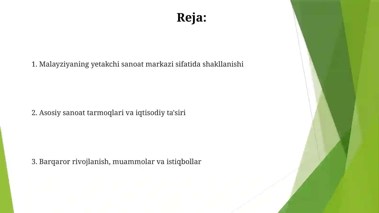 Malayziyadavlatning asosiy sanoat markazi 2