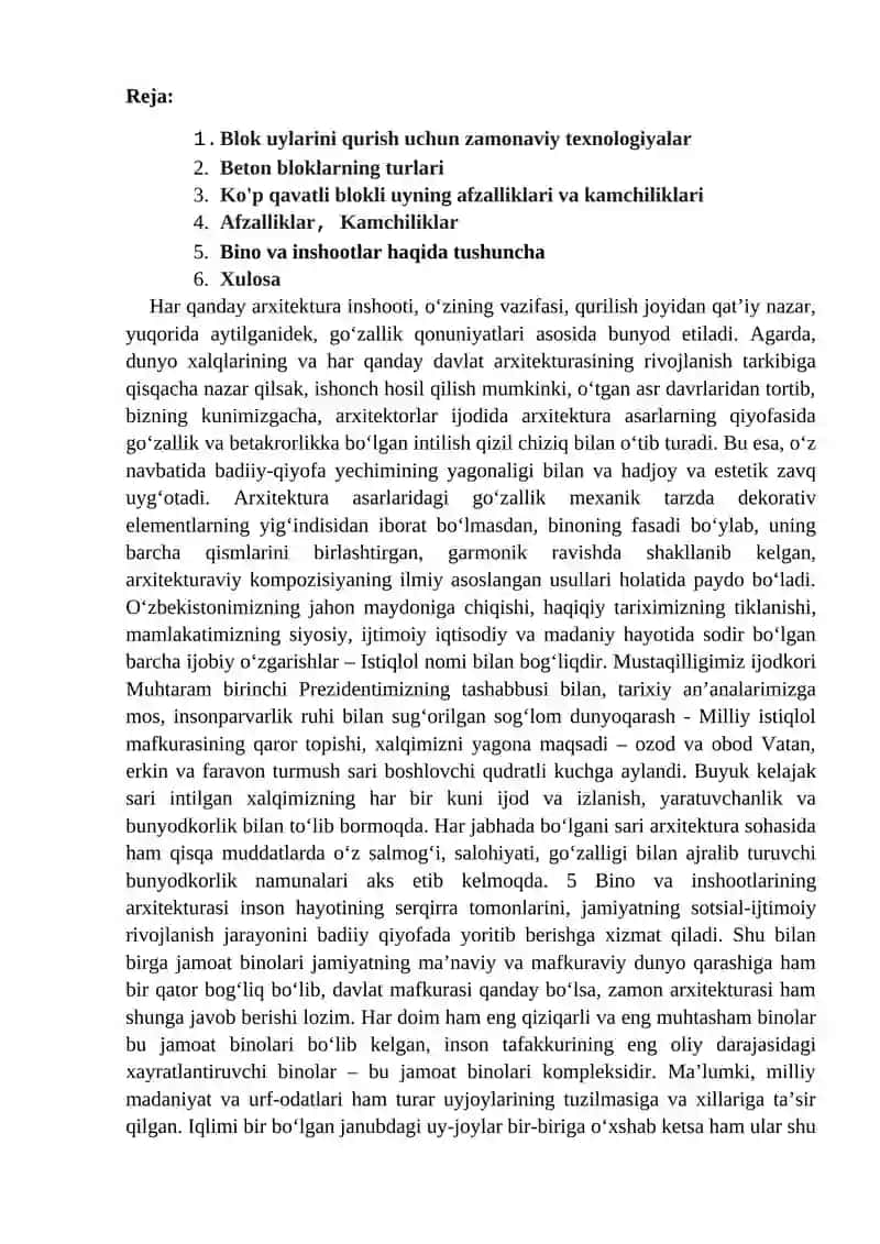 Blokirovkali Turar-joy Binolari Haqida 2