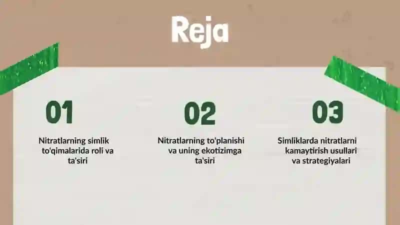 Nitratlarning simlik to'qimalarida roli va ta'siri 2