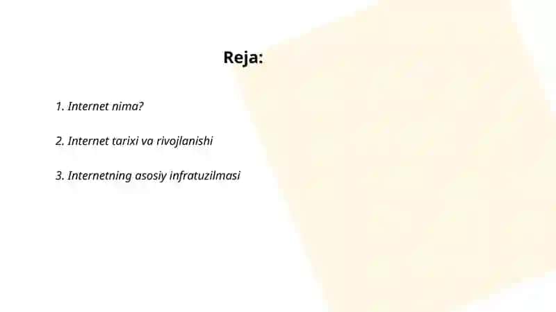 Internet tushunchasi 2