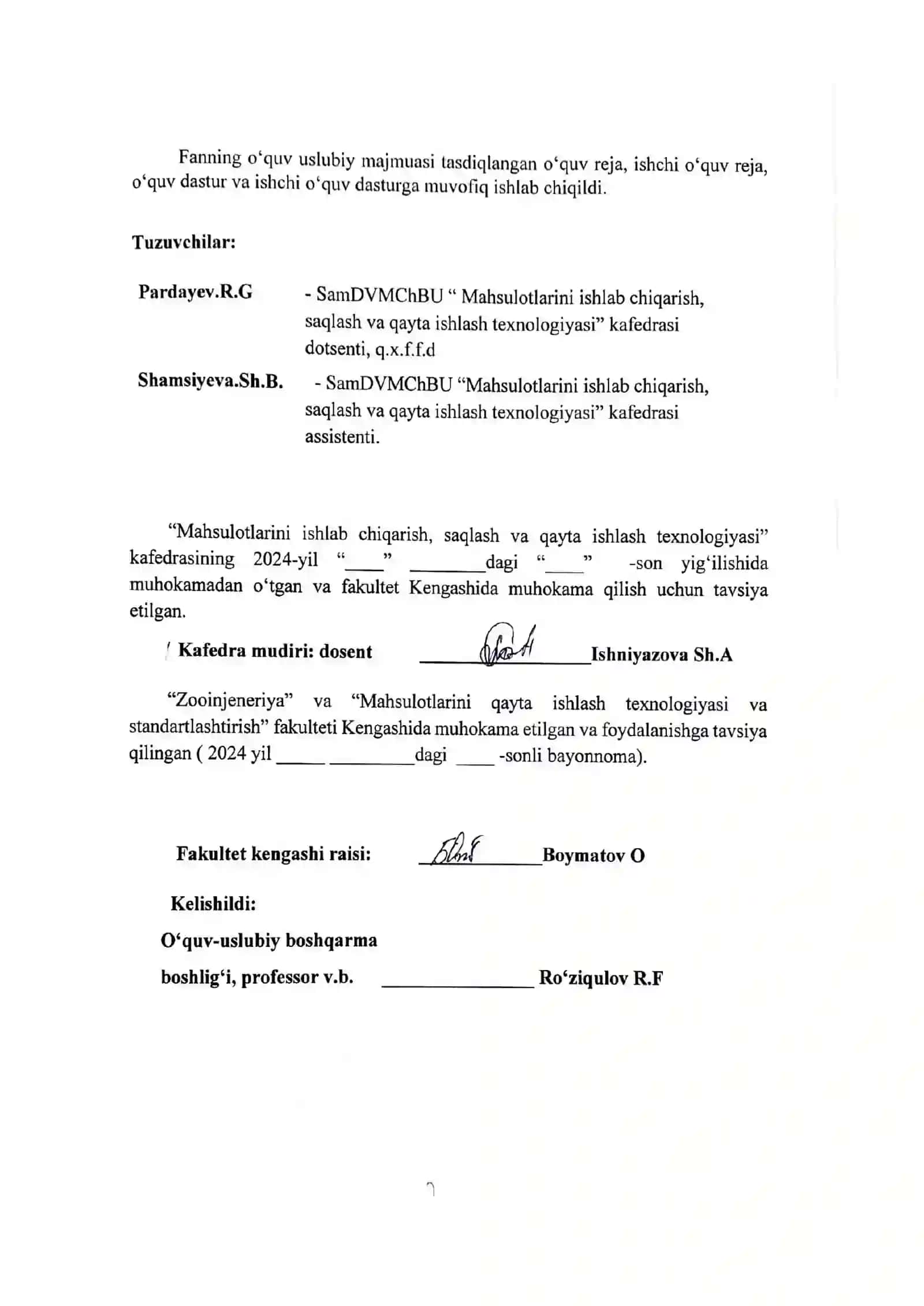 FANNING ASOSIY O’QUV МАТERIALLARI 2