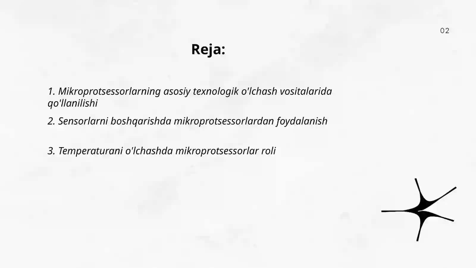 Mikroprotsessorlarning o'lchash vositalarida qo'llanilishi 2