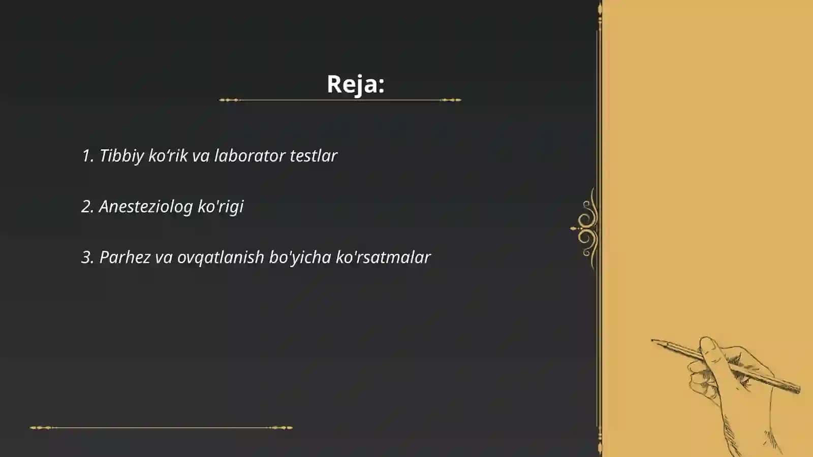 Tibbiy ko‘rik va laborator testlar 2