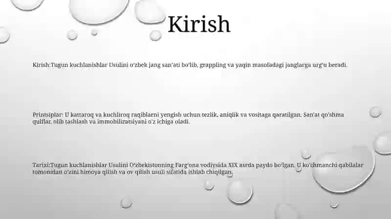 Tugun Kuchlanishlar Usulini 2