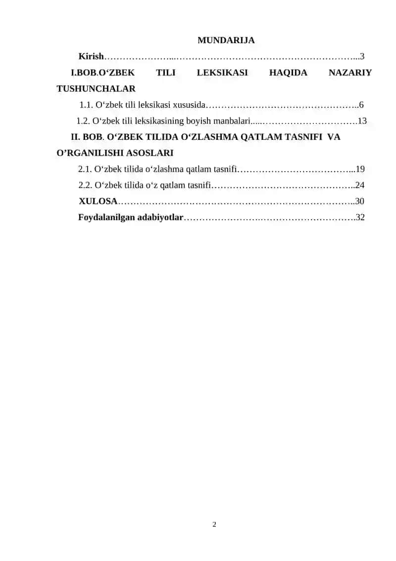 O‘zbek tili leksikasida o‘zlashma qatlam 2