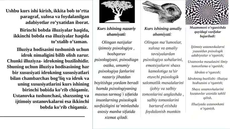 ILLUZIYA VA USTANOVKA 2
