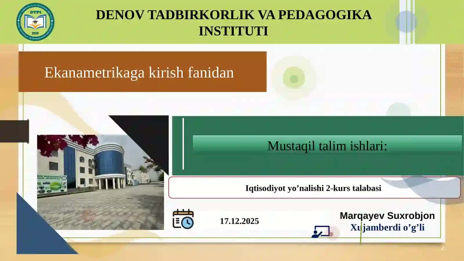 Statsionar va statsionar bo'lmagan vaqt qatorlari tushunchasi 🤔🤔 2