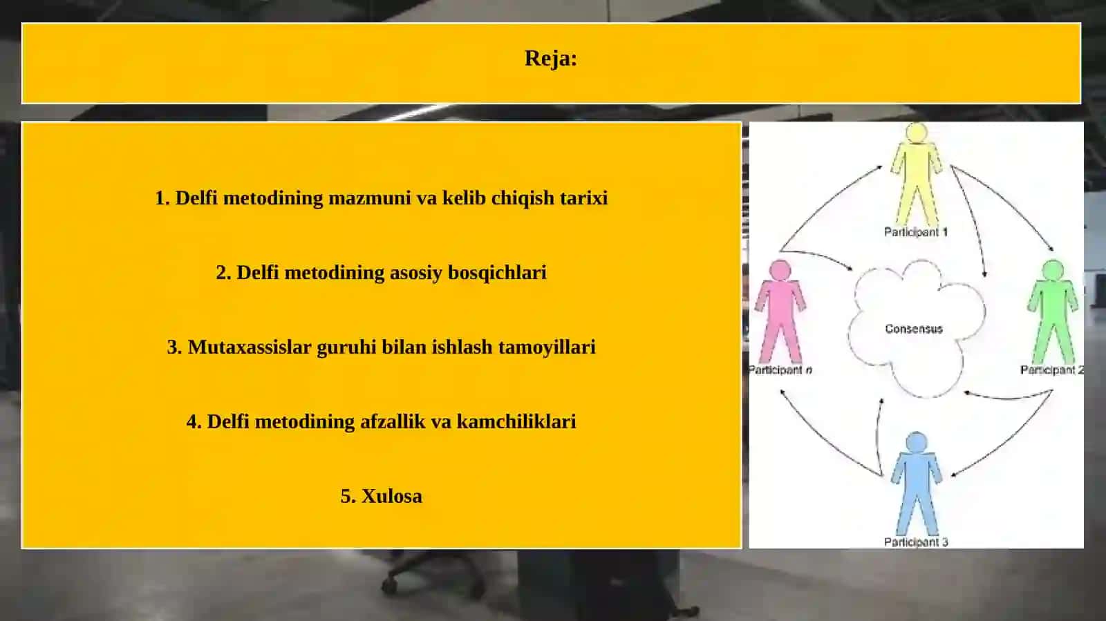 Delfi metodi va uning qaror qabul qilishdagi qo‘llanilishi 2