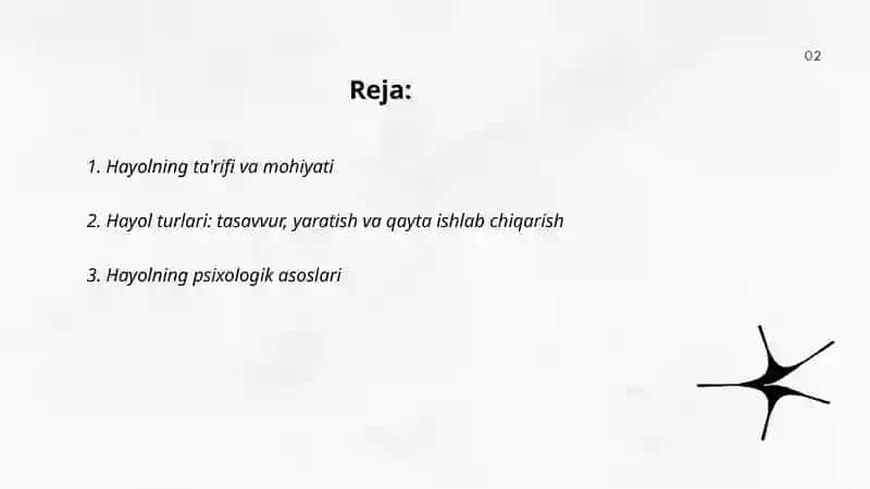 Hayol haqida umumiy tushuncha 2