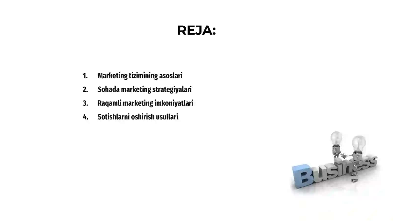 Marketing tizimi va sohasi 2