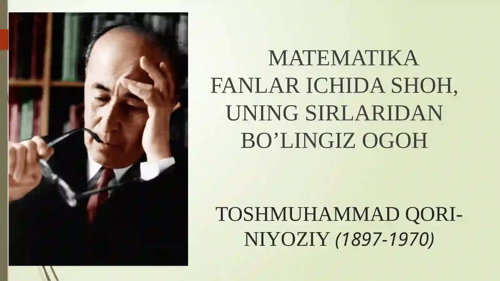 MATМEMATIKA FANLAR IСHIDA 2