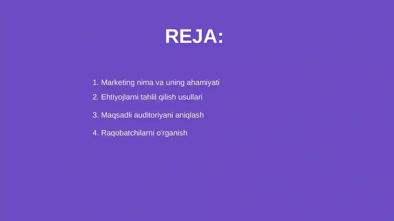 Marketing va ehtiyojni qondirish 2