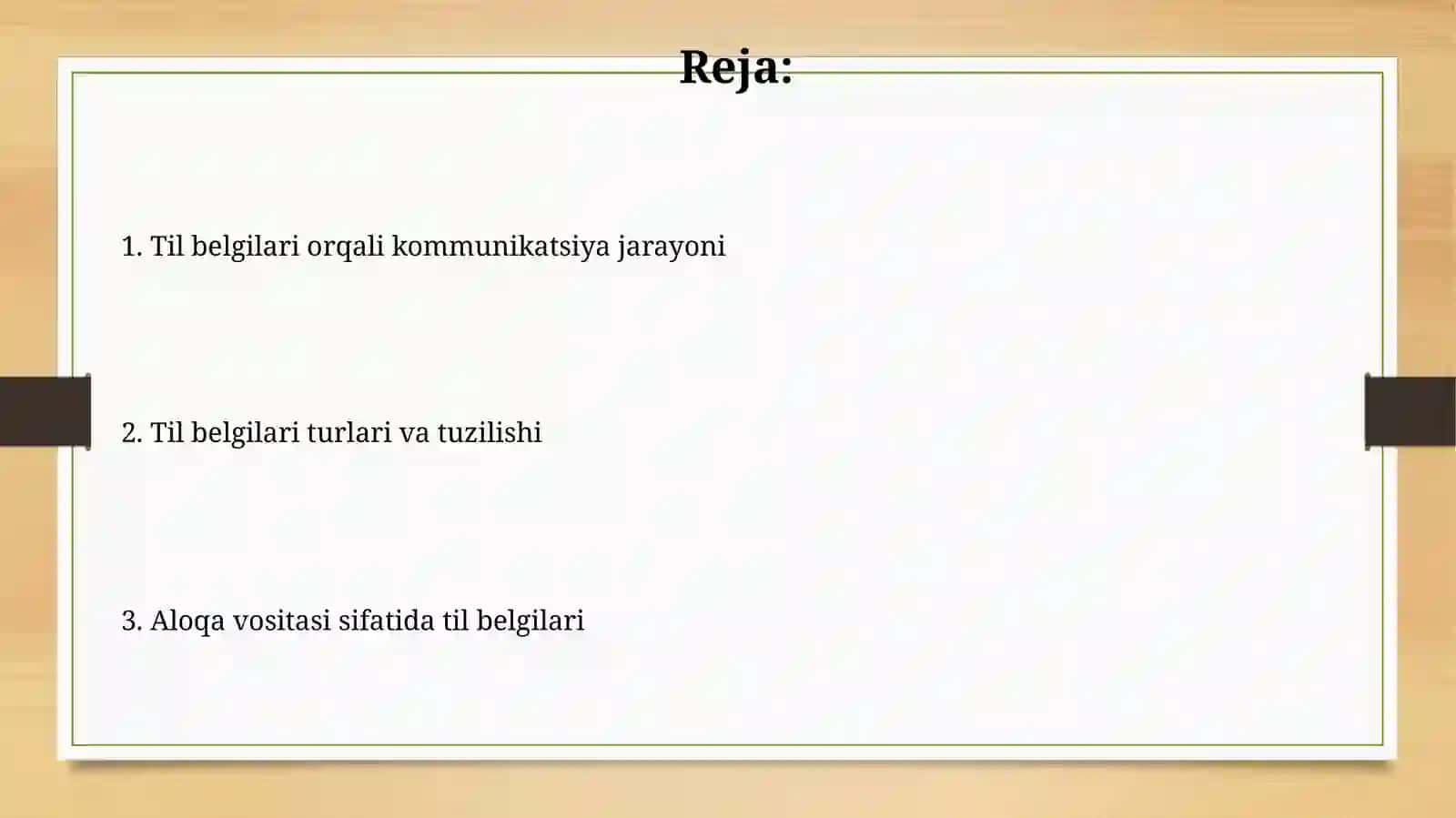 Kommunikatsiyada til vositasining belgilari 2