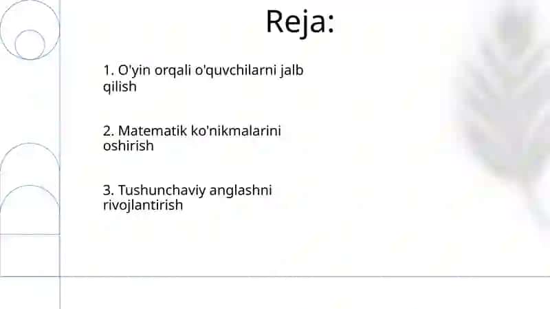 Matematik oyinlarning pedagogical ahamyati 2