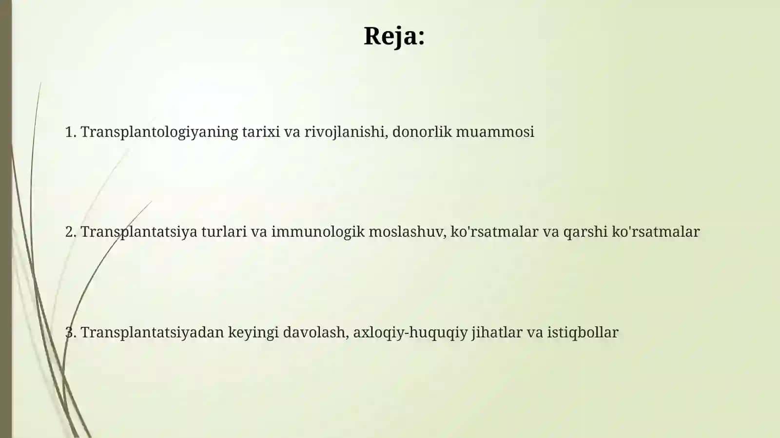 Transplantologiya tarixi va holati 2