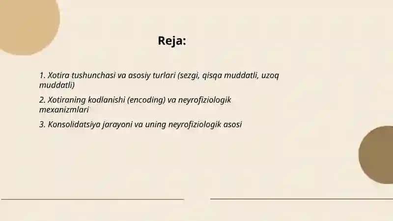Xotira haqida tushuncha va uning nerv-fizioligik asosi 2