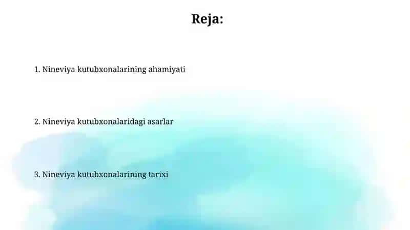 Nineviya kutubxonalari 2