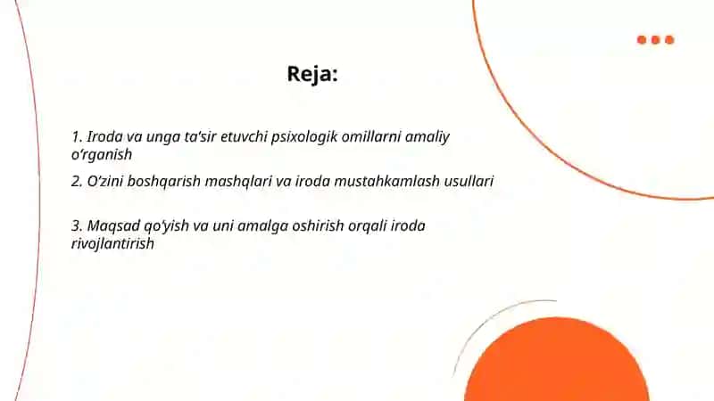 Irodaning amaliy oʻrganish imkoniyatlari 2