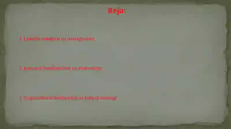 Liderlik mohiyati va uslublari 2