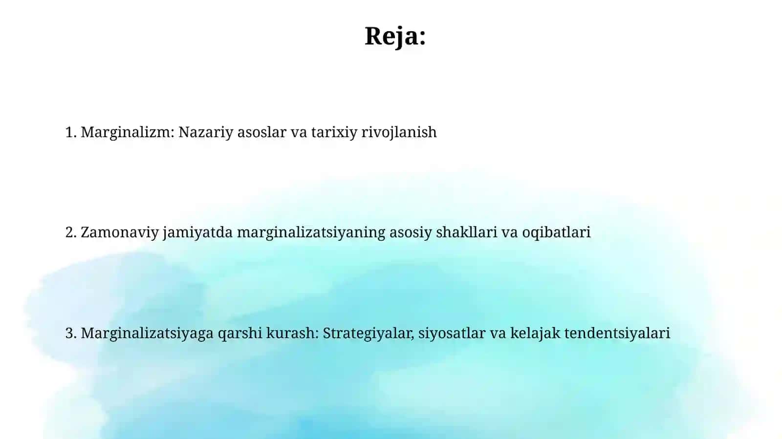 Marginalizm: Tarix va Nazariyalar 2