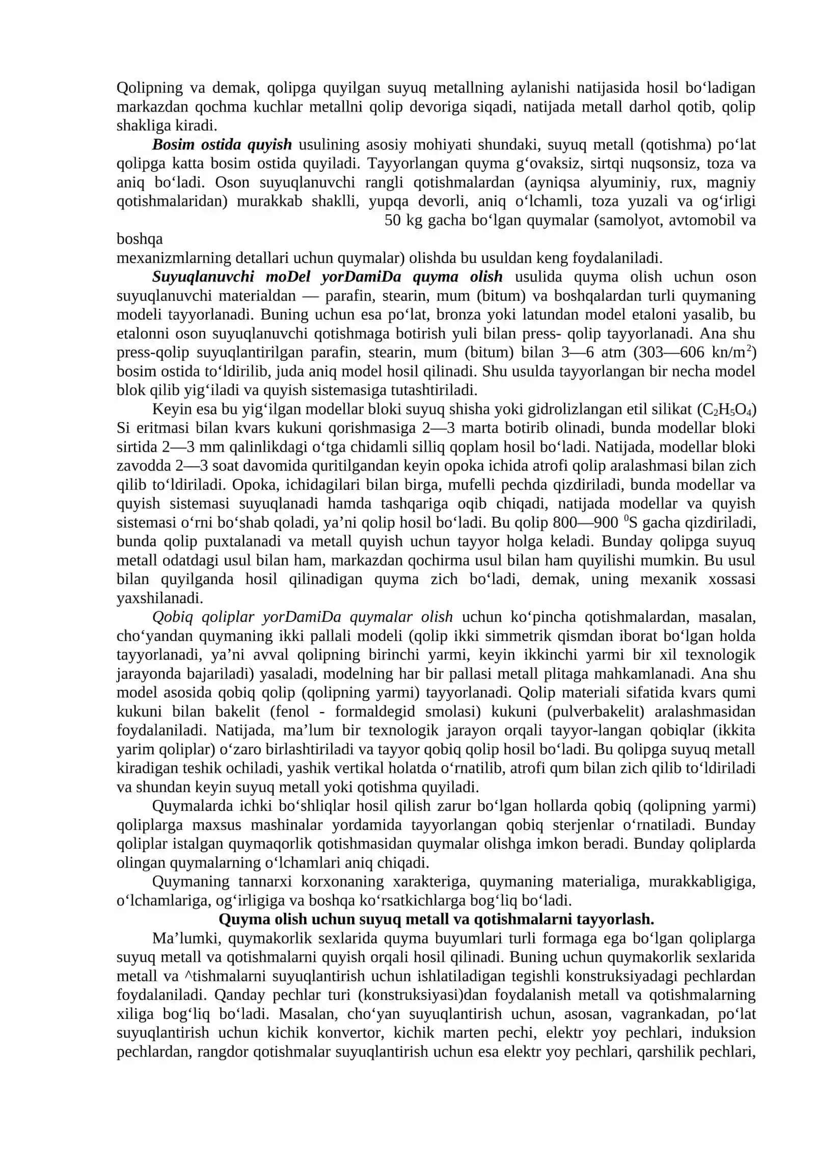 MA’RUZA - QUYMAKORLIK 2